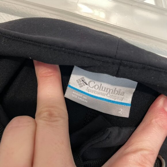 COLUMBIA Sonora Pass Skort Black Zip Fly Drawstring Waist Activewear Athletic 2 - Picture 4 of 12